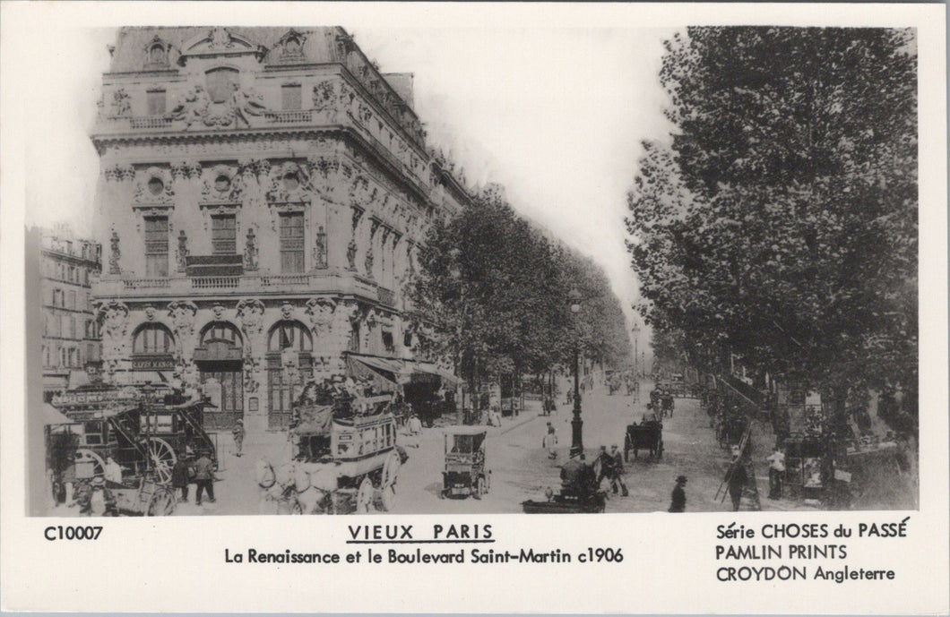 France Postcard - Vieux Paris, La Renaissance Et Le Boulevard Saint-Martin SW17989