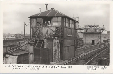 Railways Postcard - Factory Junction Box in 1952, L.B.S.C - SW17990