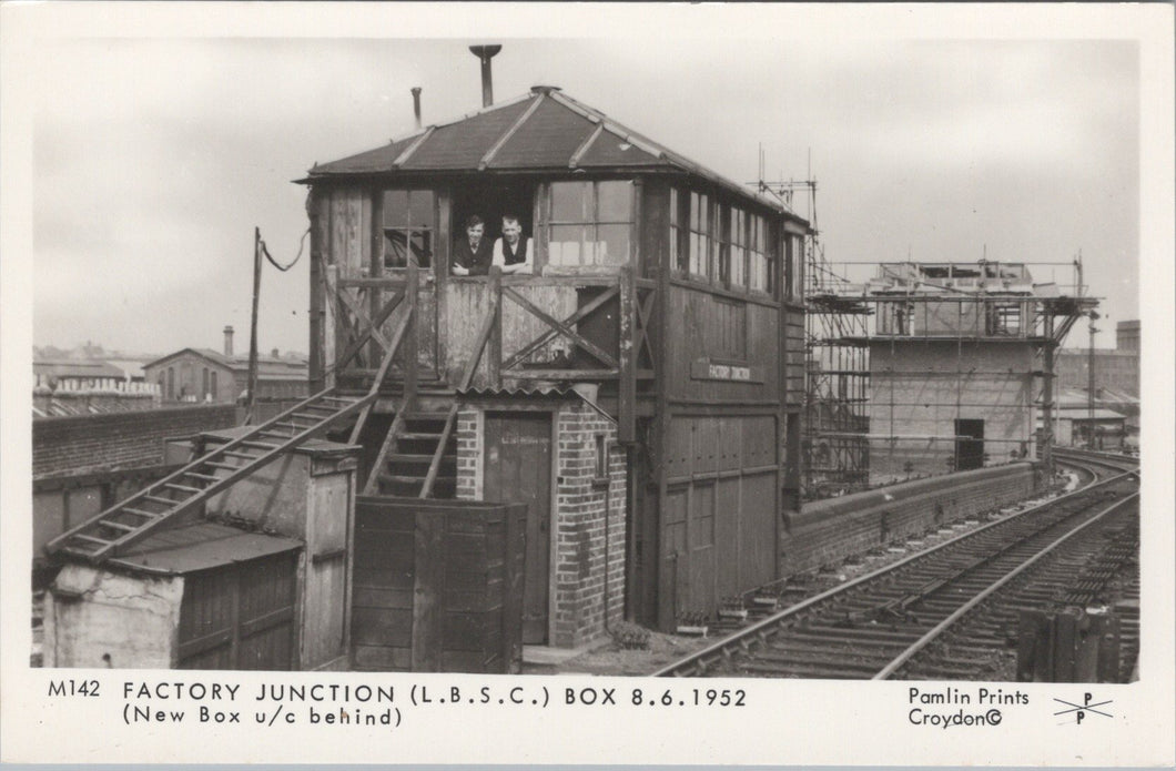 Railways Postcard - Factory Junction Box in 1952, L.B.S.C - SW17990