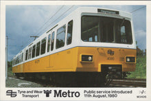 Load image into Gallery viewer, Transport Postcard - Tyne and Wear Metro Service, 1980 -   SW17991
