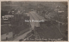 Load image into Gallery viewer, Wiltshire Postcard - High Street From Church Tower, Sherston  SW19252
