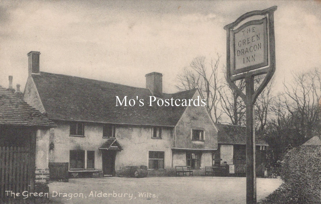 Wiltshire Postcard - The Green Dragon, Alderbury  SW19259