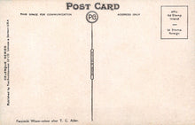 Load image into Gallery viewer, Vintage postcard with airmail routing and address fields on a beige background

