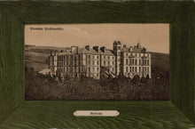 Load image into Gallery viewer, Vintage-style image of a large building with &#39;Waverley Hydrobath&#39; text, framed with a green border.
