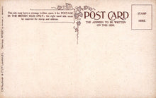 Load image into Gallery viewer, Vintage postcard with decorative border and text instructions on back
