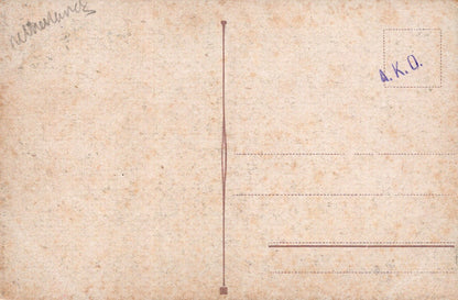 Vintage-style paper with a vertical line and 'A.K.A.' text on a textured background
