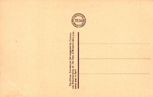 Load image into Gallery viewer, Vintage postcard with a stamp and text on a beige background
