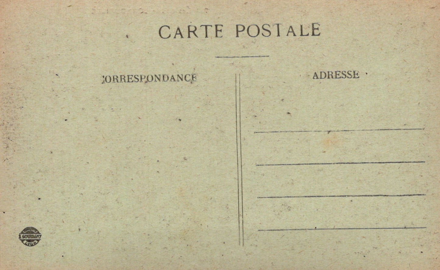 Vintage postcard with 'Carte Postale' at the top