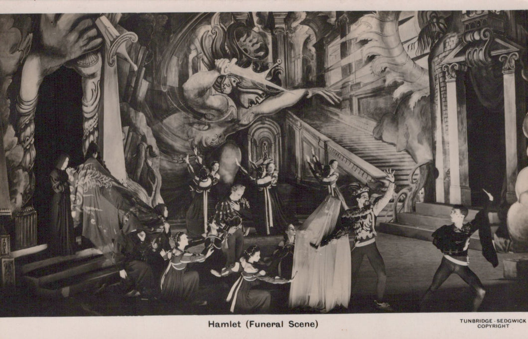 Theatrical Postcard - Theatre Play, Hamlet, Funeral Scene SW19530