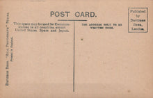 Load image into Gallery viewer, Back of a vintage postcard with text and branding
