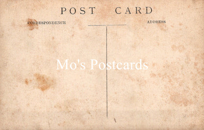 Vintage-style postcard with 'Mo's Postcards' text on a beige background
