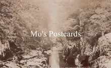 Load image into Gallery viewer, Vintage-style image of a river through a forest with &#39;Mo&#39;s Postcards&#39; text overlay.
