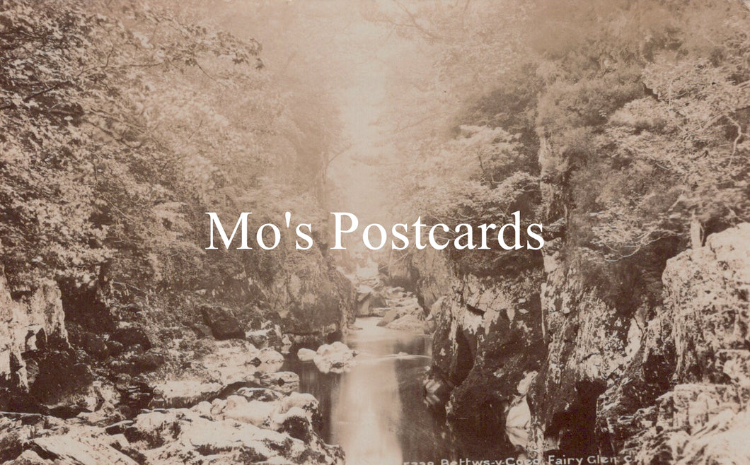 Vintage-style image of a river through a forest with 'Mo's Postcards' text overlay.