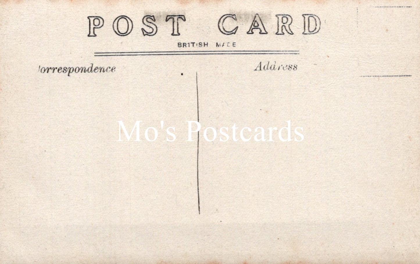 Vintage-style postcard with a beige background