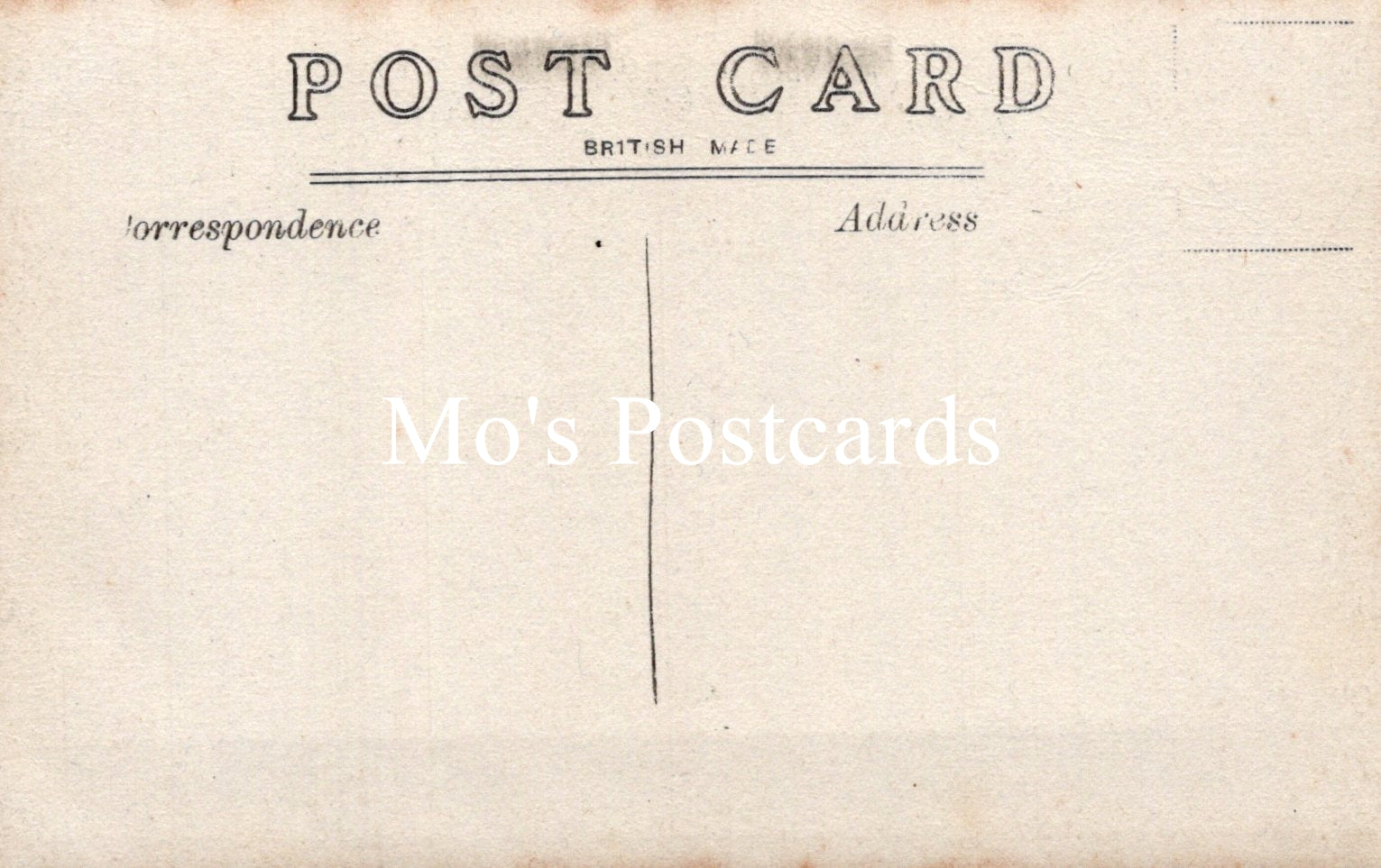Vintage-style postcard with a beige background