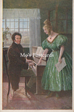 Load image into Gallery viewer, Vintage illustration of a man and woman in a room with a piano 
