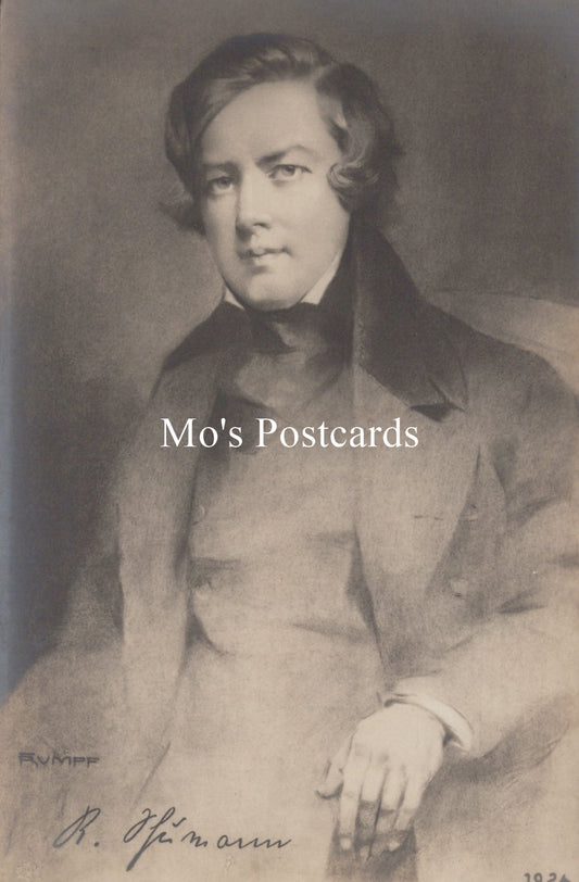 Music Postcard - German Composer Robert Schumann SW19558