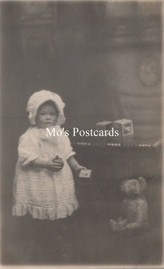 Ancestors Postcard - Young Child With Toys and a Teddy Bear  SW18657