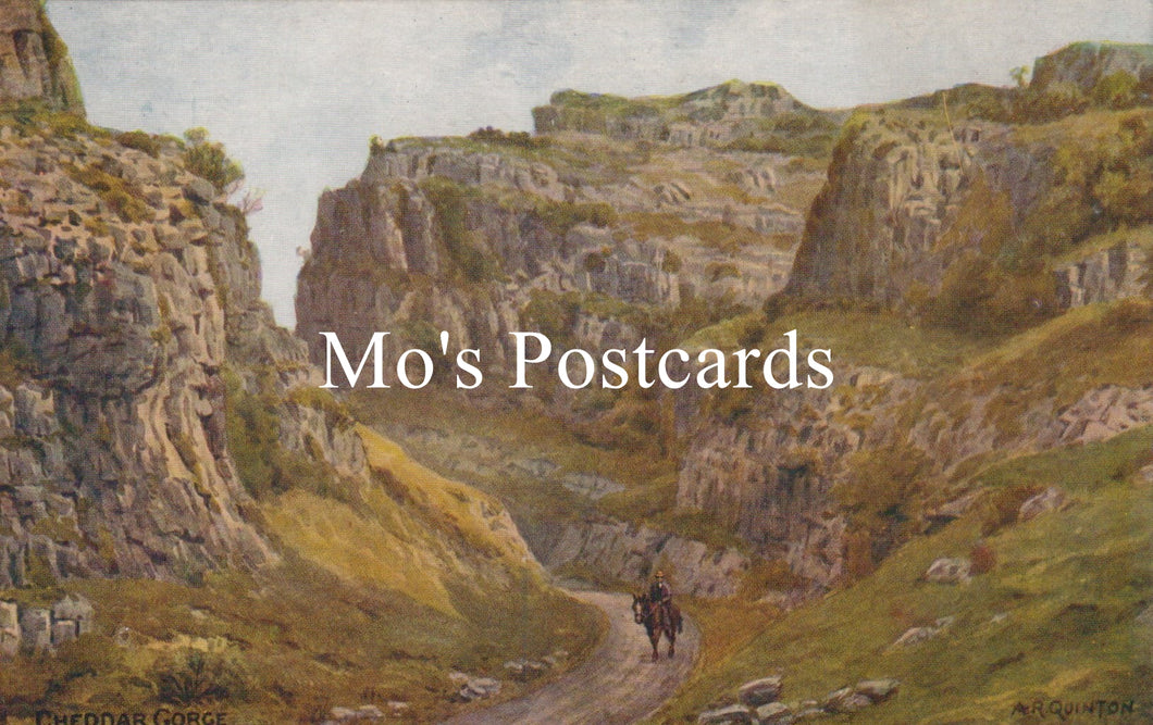Somerset Postcard - Cheddar Gorge, Artist A.R.Quinton  SW18662