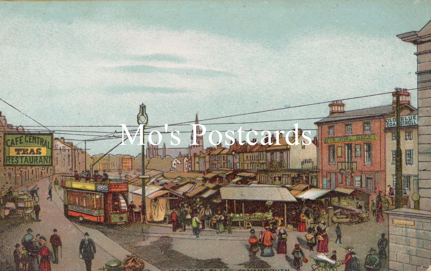 Norfolk Postcard - Great Yarmouth Market Place   SW18694