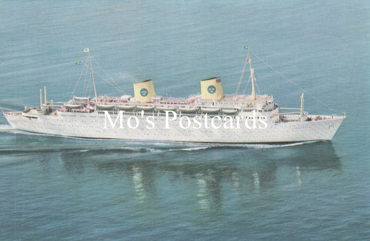 Shipping Postcard - MS Kungsholm, Swedish American Line  SW18703