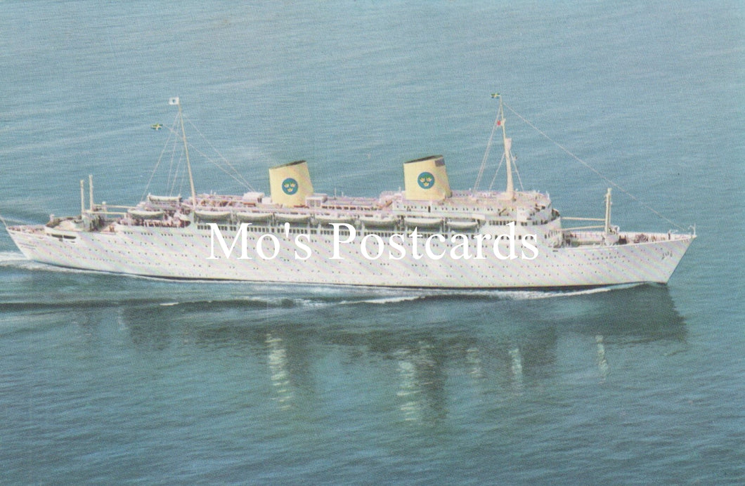 Shipping Postcard - MS Kungsholm, Swedish American Line  SW18703