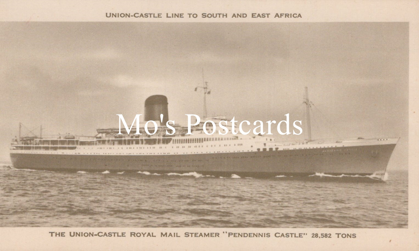 Shipping Postcard - Union Castle Royal Mail Steamer "Pendennis Castle" SW18712