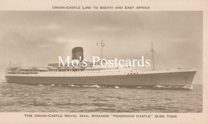 Shipping Postcard - Union Castle Royal Mail Steamer "Pendennis Castle" SW18712