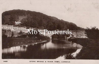 Wales Postcard - Llandilo, Stone Bridge and River Towy SW18714