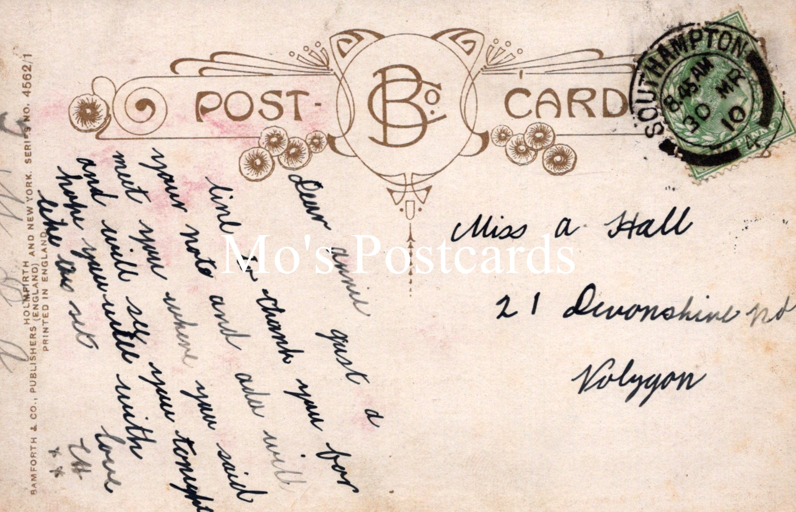 Bamforth Song Card Postcard - Daddy Please Come Home Again (1) SW18725