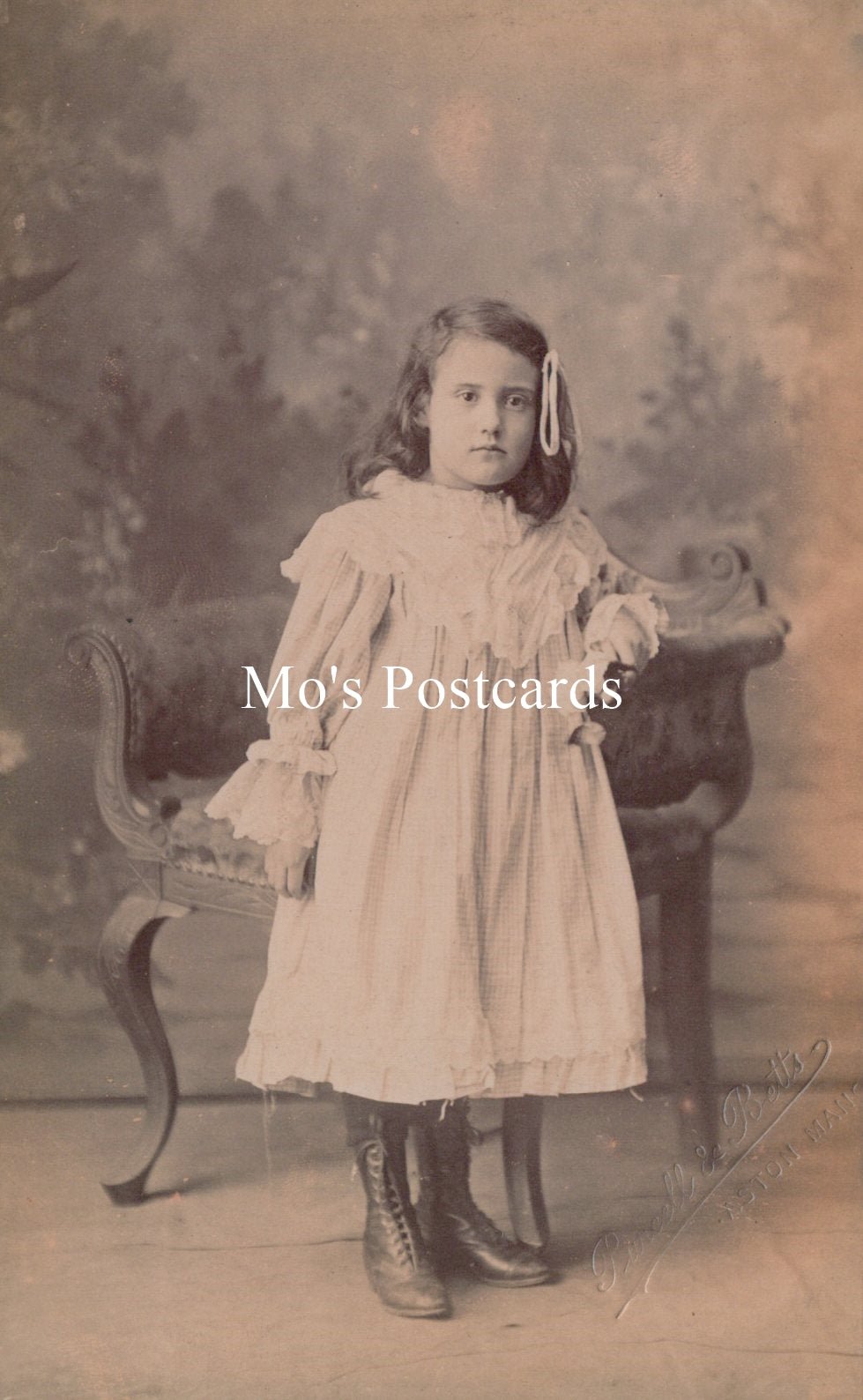 Ancestors Postcard - Studio Portrait of a Young Girl  SW18754
