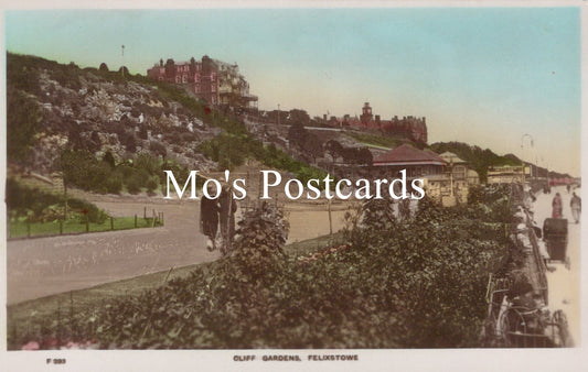 Suffolk Postcard - Felixstowe, Cliff Gardens   SW18768