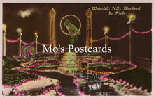 Load image into Gallery viewer, Lancashire Postcard - Blackpool, Waterfall By Night, North Shore  SW18770
