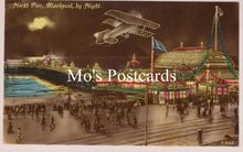 Load image into Gallery viewer, Lancashire Postcard - Blackpool By Night, The North Pier  SW18772
