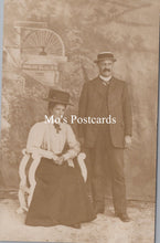 Load image into Gallery viewer, Ancestors Postcard - Studio Portrait of a Smartly Dressed Couple SW18784
