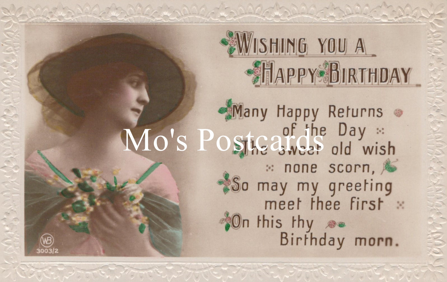 Greetings Postcard - Wishing You a Happy Birthday  SW18785