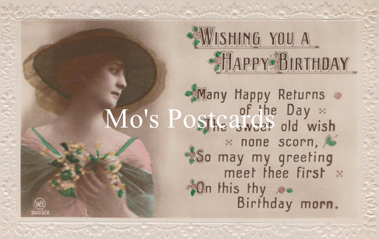 Greetings Postcard - Wishing You a Happy Birthday  SW18785