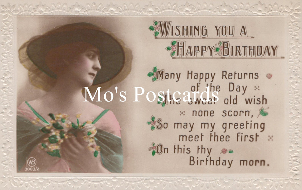 Greetings Postcard - Wishing You a Happy Birthday  SW18785