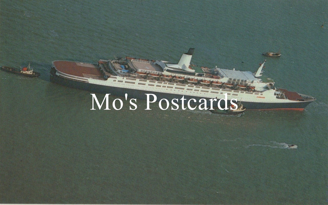 Shipping Postcard - QE2 Sets Sail For The South Atlantic  SW18793