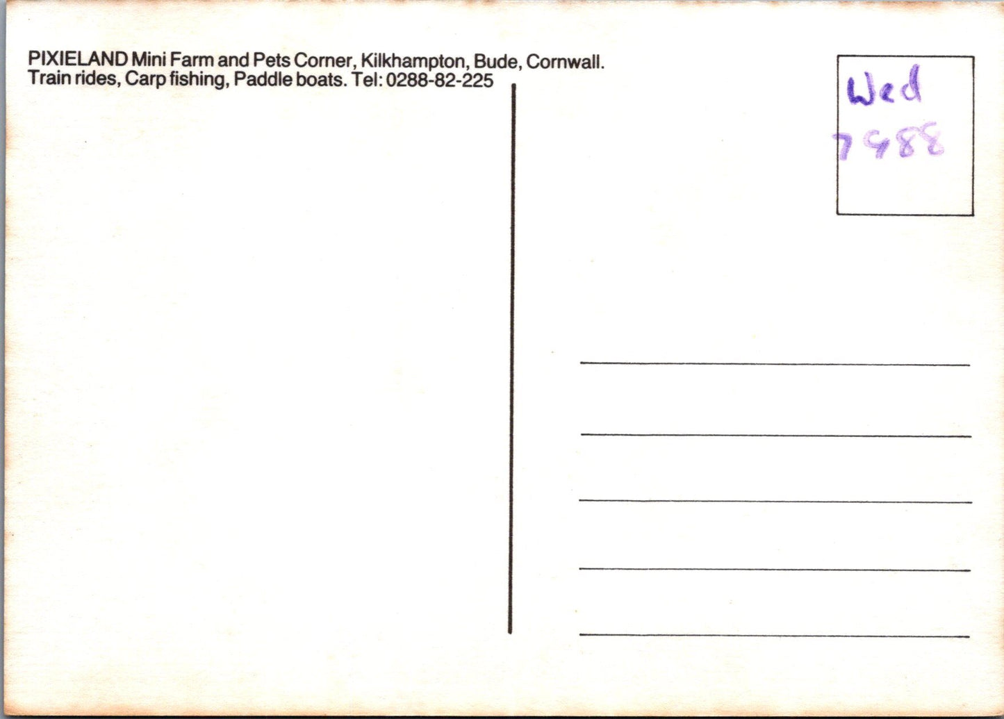 Cornwall Postcard - Pixieland, Kilkhampton, Bude  SW17122