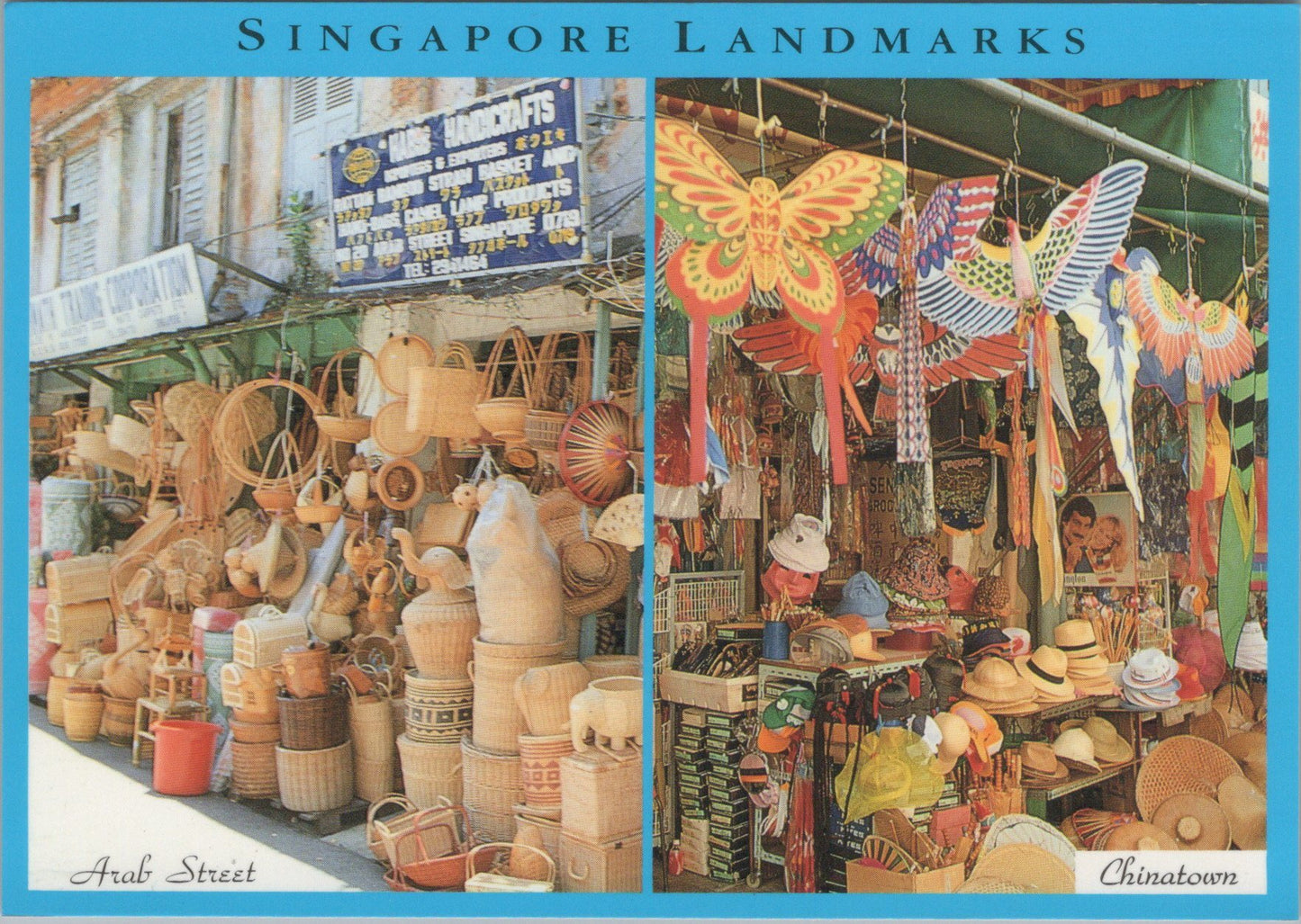 Singapore Postcard - Singapore Landmarks, Arab Street and Chinatown   SW17147