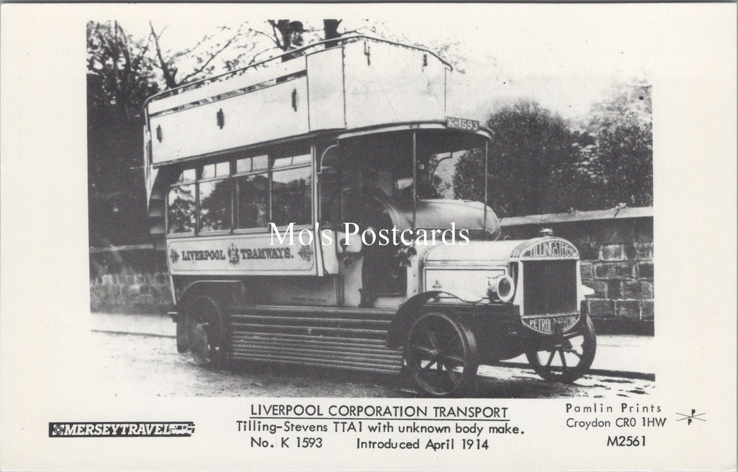 Road Transport Postcard - Liverpool Corporation Transport  SW17706