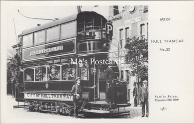 Yorkshire Postcard - Hull Tram Car No 33 - SW17707