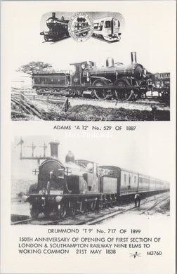 Railways Postcard - London and Southampton Train Line  SW17708