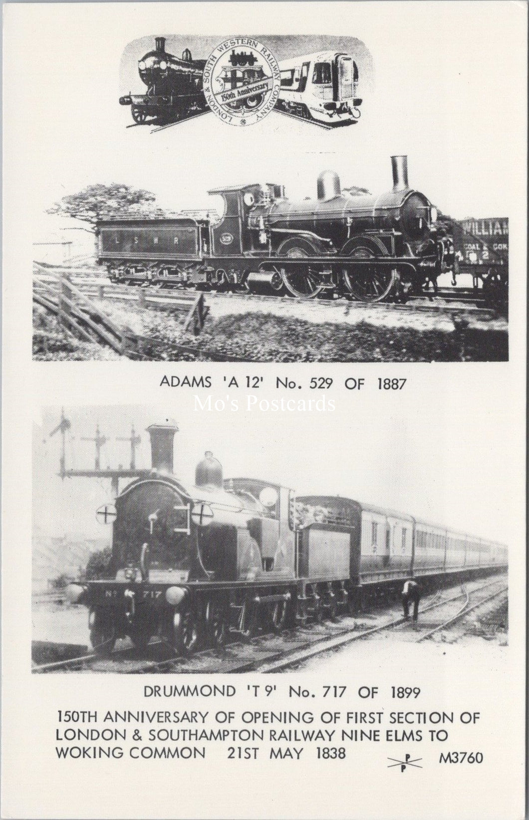 Railways Postcard - London and Southampton Train Line  SW17708