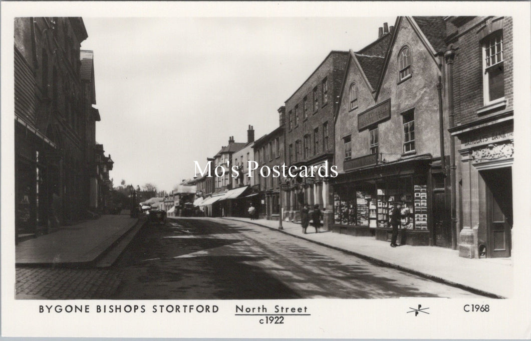 Hertfordshire Postcard - Bishops Stortford, North Street c1922 - SW17711
