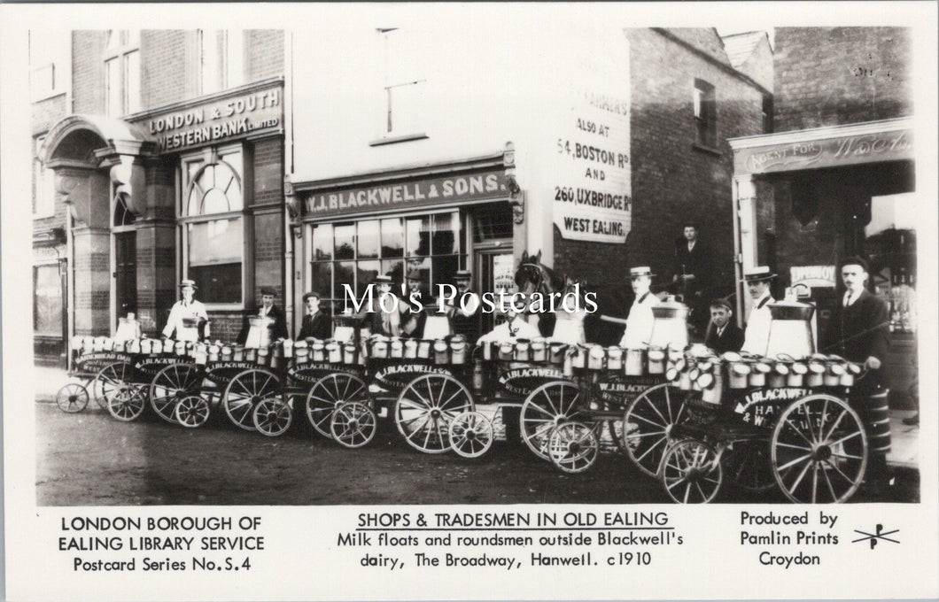 London Postcard - Shops & Tradesmen in Old Ealing SW17715