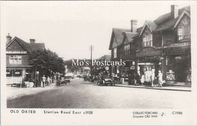 Surrey Postcard - Old Oxted, Station Road East c1928 - SW177157