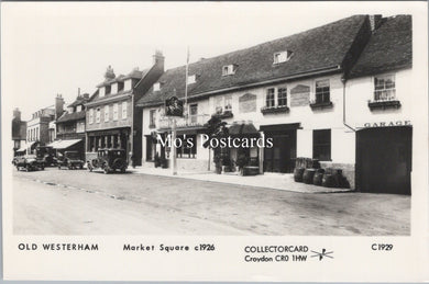 Kent Postcard - Old Westerham Market Square c1926 - SW17718