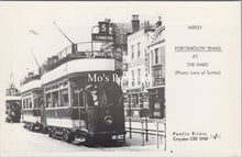 Load image into Gallery viewer, Hampshire Postcard - Portsmouth Trams at The Hard, Portsea  SW17720
